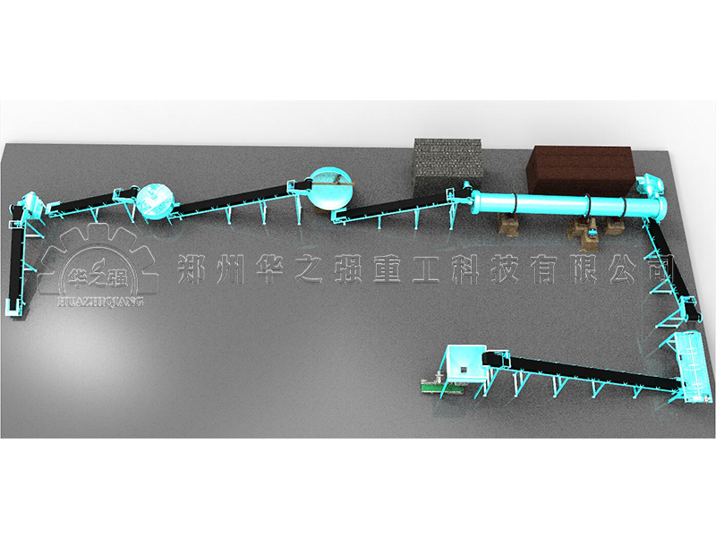 工藝流程每小時1-2噸盤式造粒機肥料生產(chǎn)線