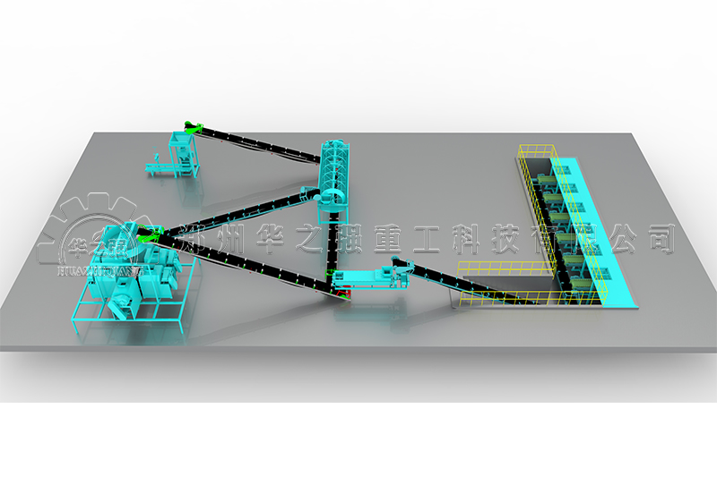 四川對(duì)輥擠壓有機(jī)肥造粒機(jī)設(shè)備生產(chǎn)線(xiàn)