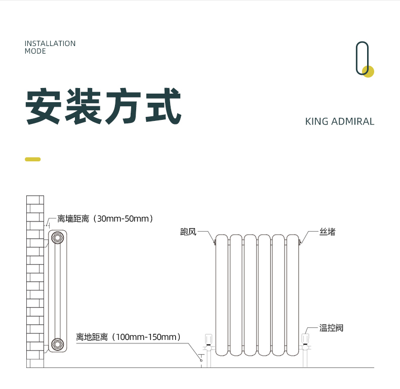 銅鋁復(fù)合散熱器的安裝